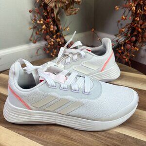 Adidas Women's Racer Sport Running Shoe Sz 5.5US White/Purple Tint/Red GW4842